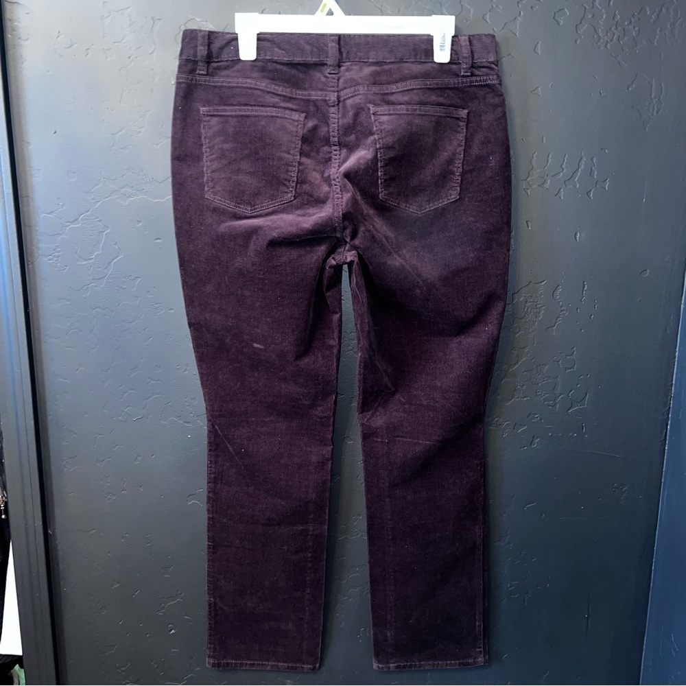 Talbots Heritage Petite Corduroy Pants in Chocolate Brown size:14 P STRAIGHT LEG - Picture 6 of 10